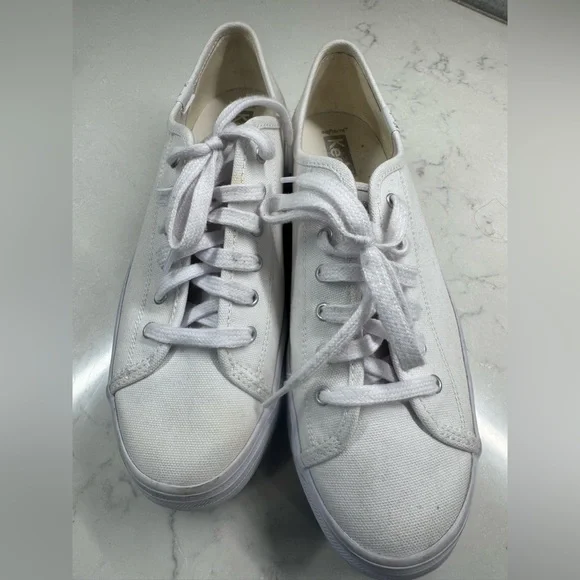Keds Women's triple kick white Platform Sneakers - Picture 13 of 13